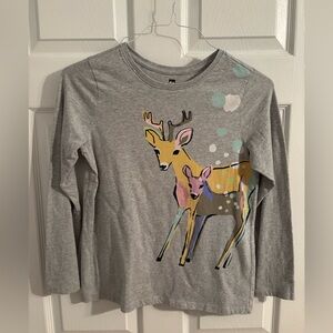 Tea Collection grey deer long sleeve top